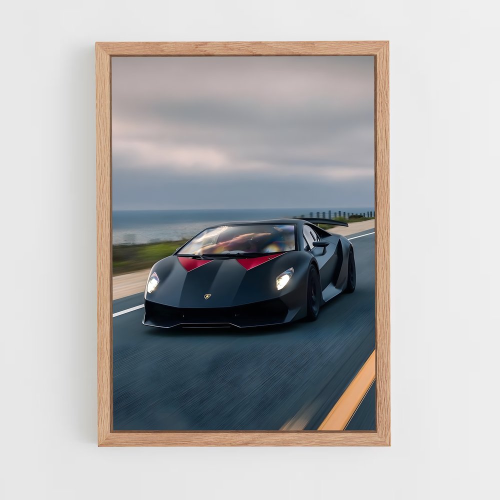 Poster L'Aube des Vitesse – affiche Lamborghini (vue 4)